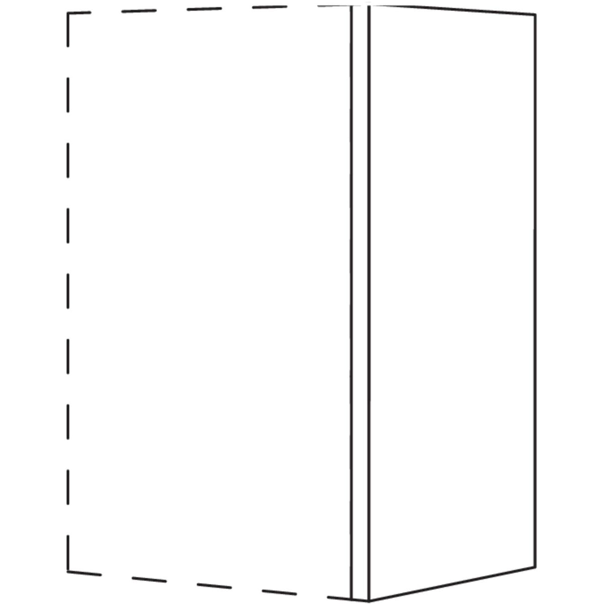 Nobilia Abschluss- - Zwischenwange für Aufsatzschränke- XL- Highboardhöhe AW50-75 50844