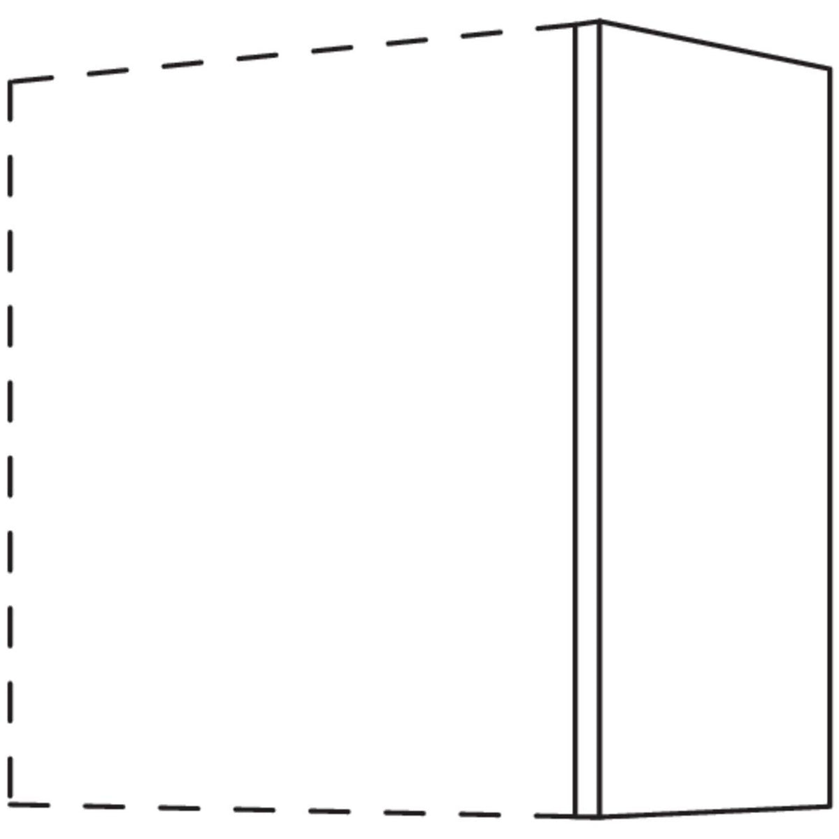 Nobilia Abschluss- - Zwischenwange für Wandschränke- Höhe 1 WWST50-1 50834