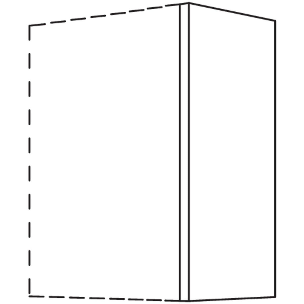 nobilia Abschluss- - Zwischenwange fuer Wandschraenke- Hoehe 1 WW16-1 16832