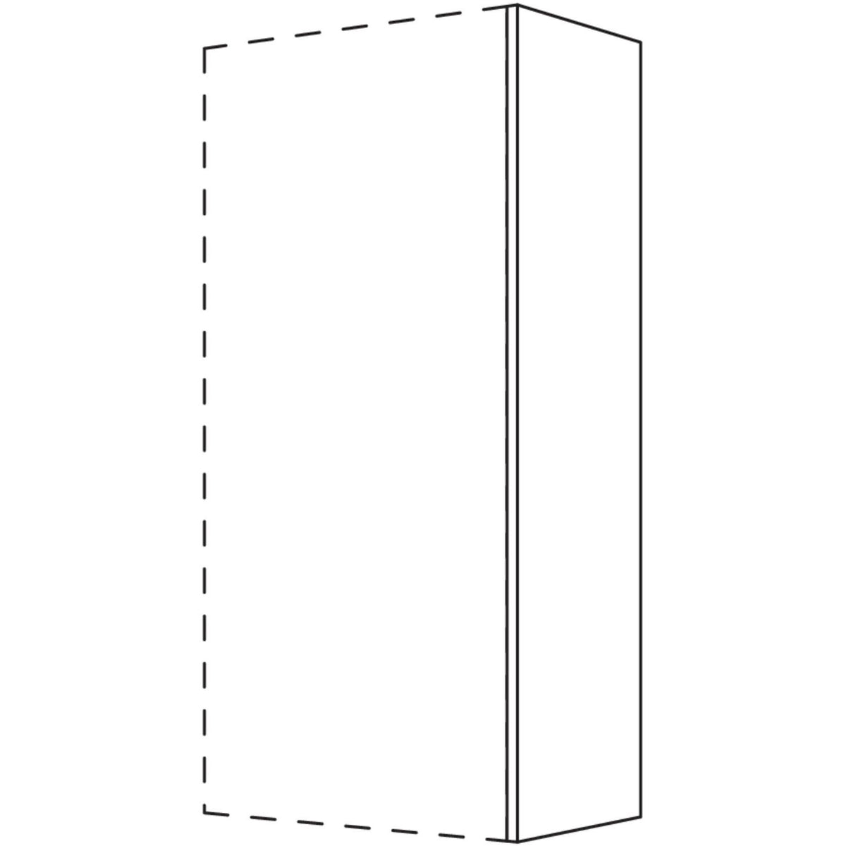 Nobilia Abschluss- - Zwischenwange für Wandschränke- Höhe 1296 mm WW16-130 16837