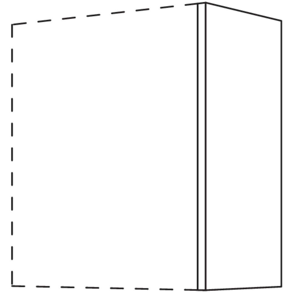 Nobilia Abschluss- - Zwischenwange für Wandschränke- Höhe 2 WW50-2 50835