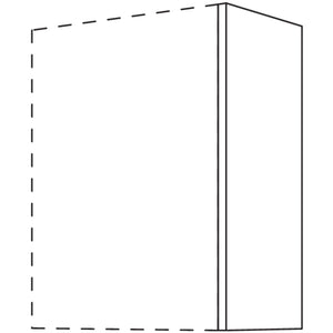Nobilia Abschluss- - Zwischenwange für Wandschränke- Höhe 3 WW10-3 10833