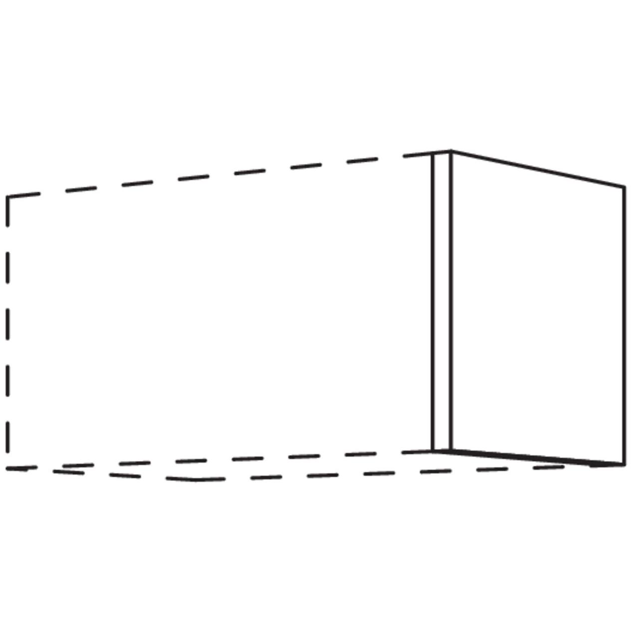 nobilia end / intermediate panel for wall cabinets, height 360 mm WW25-36