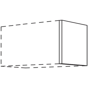 nobilia Abschluss- - Zwischenwange fuer Wandschraenke- Hoehe 360 mm WW16-36 16836