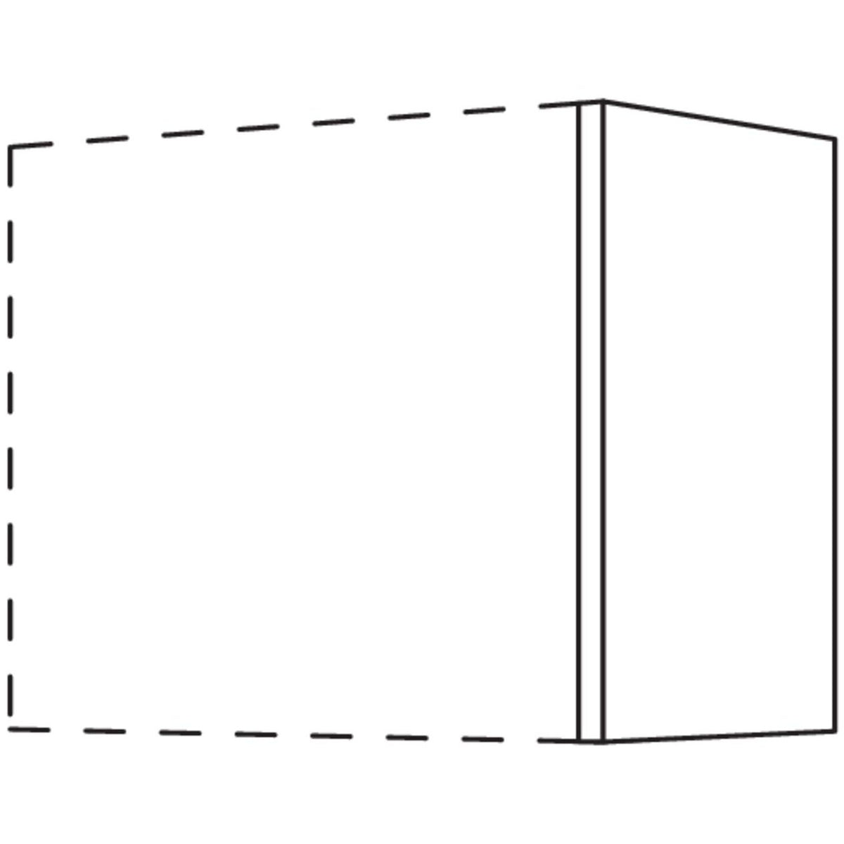 Nobilia Abschluss- - Zwischenwange fuer Wandschraenke- Hoehe 576 mm WW50-58 50806