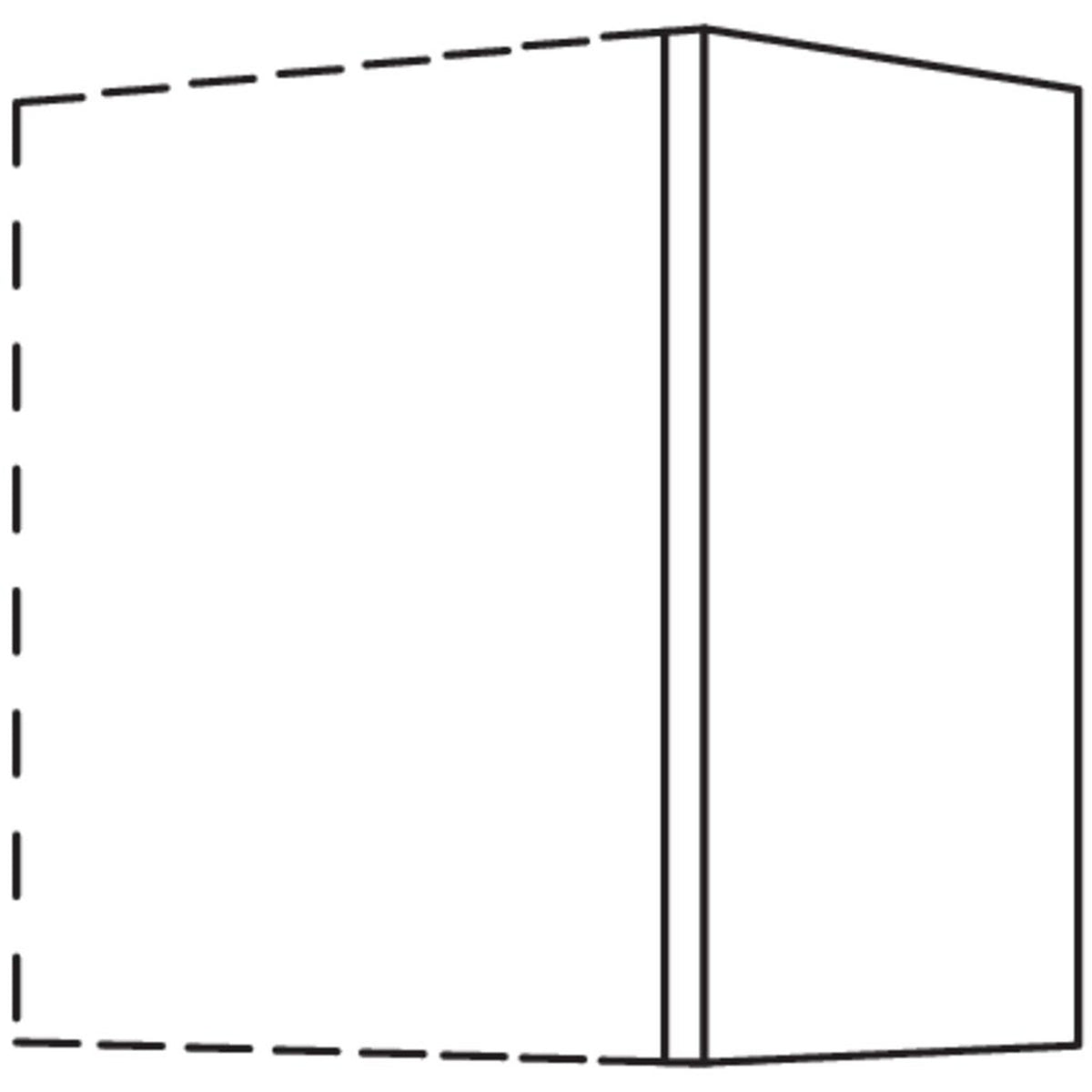 nobilia Abschluss- - Zwischenwange fuer Wandschraenke- Hoehe 576 mm WW16-58 16806