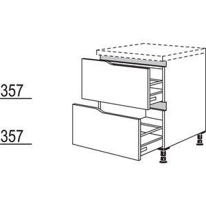 Nobilia Abschluss-Auszugschrank Curve NU2AAC45 52016