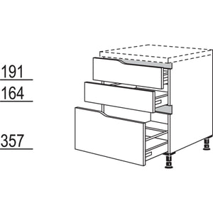 Nobilia Abschluss-Auszugschrank Curve NU2SAAC60 52028