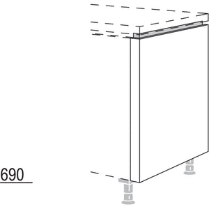 Nobilia Abschluss-Frontwange NUWF50-78 55952