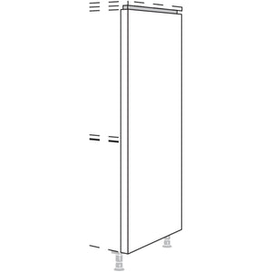 Nobilia Abschluss-Frontwange fuer Highboards mit waagerechter NHWF50-78 44981