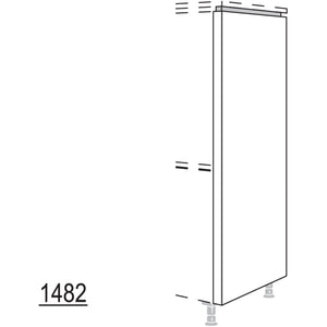 Nobilia Abschluss-Frontwange fuer Highboards mit waagerechter NHWF50-60 44980