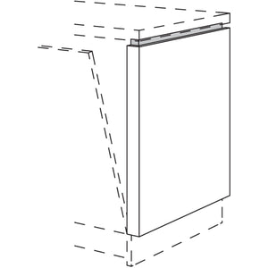 Nobilia Abschluss-Frontwange fuer vollintegrierte Geschirrspueler am Zeilenende NUWFG50-78 55960