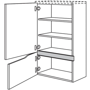 nobilia Abschluss-Midischrank Curve NBM2TAC60-115 67749