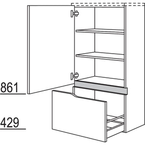 nobilia Abschluss-Midischrank Curve NBMAAC60-130 67732