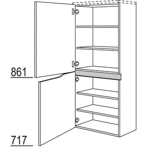 nobilia Abschluss-Midischrank Curve NBMAC60-158 67769