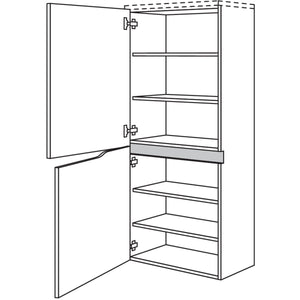 nobilia Abschluss-Midischrank Curve NBMAC60-158 67769