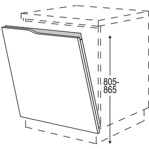 nobilia Abschluss-Tuerfront Curve fuer vollintegrierte Geschirrspueler NGGSBAC60 51863