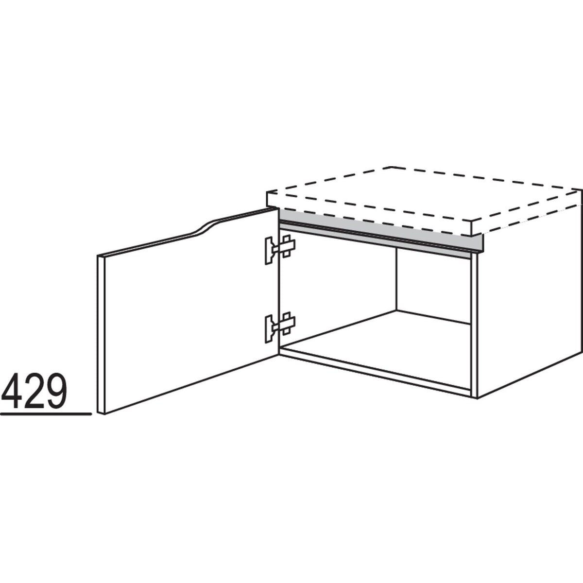 nobilia Abschluss-Unterschrank Curve NBUAC60-43 67418
