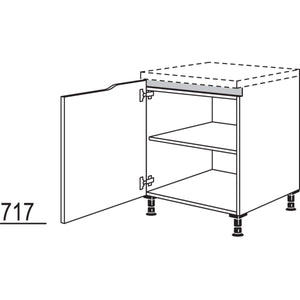 Nobilia Abschluss-Unterschrank Curve NUAC45 52030