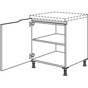 Nobilia Abschluss-Unterschrank Curve NUAC45 52030