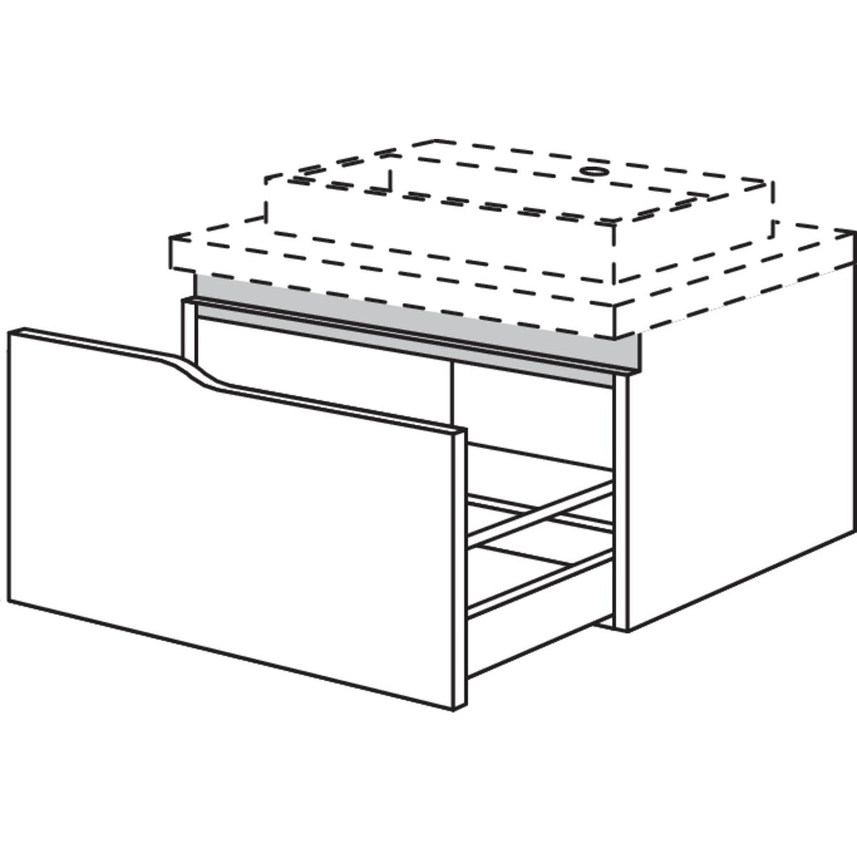 nobilia Abschluss-Waschtischschrank Curve NBWAAC60-36 67329