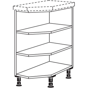 Nobilia Abschlussregal- diagonal URA32 20752