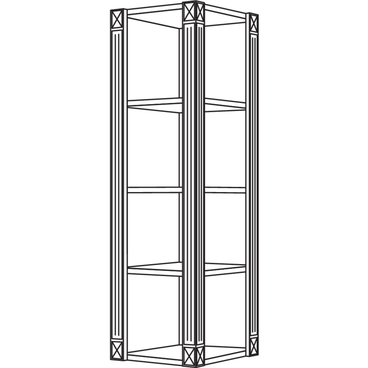 Nobilia Abschlussregal Landhaus ARA-PI-1 32738