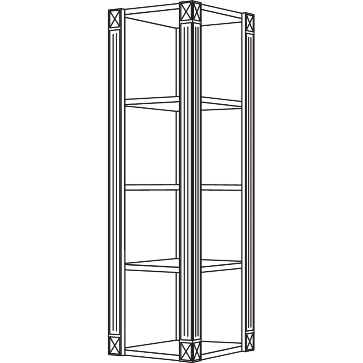 Nobilia Abschlussregal Landhaus ARA-PI-1 32738
