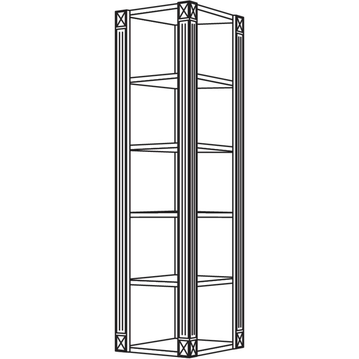 Nobilia Abschlussregal Landhaus ARA-PI-3 51738