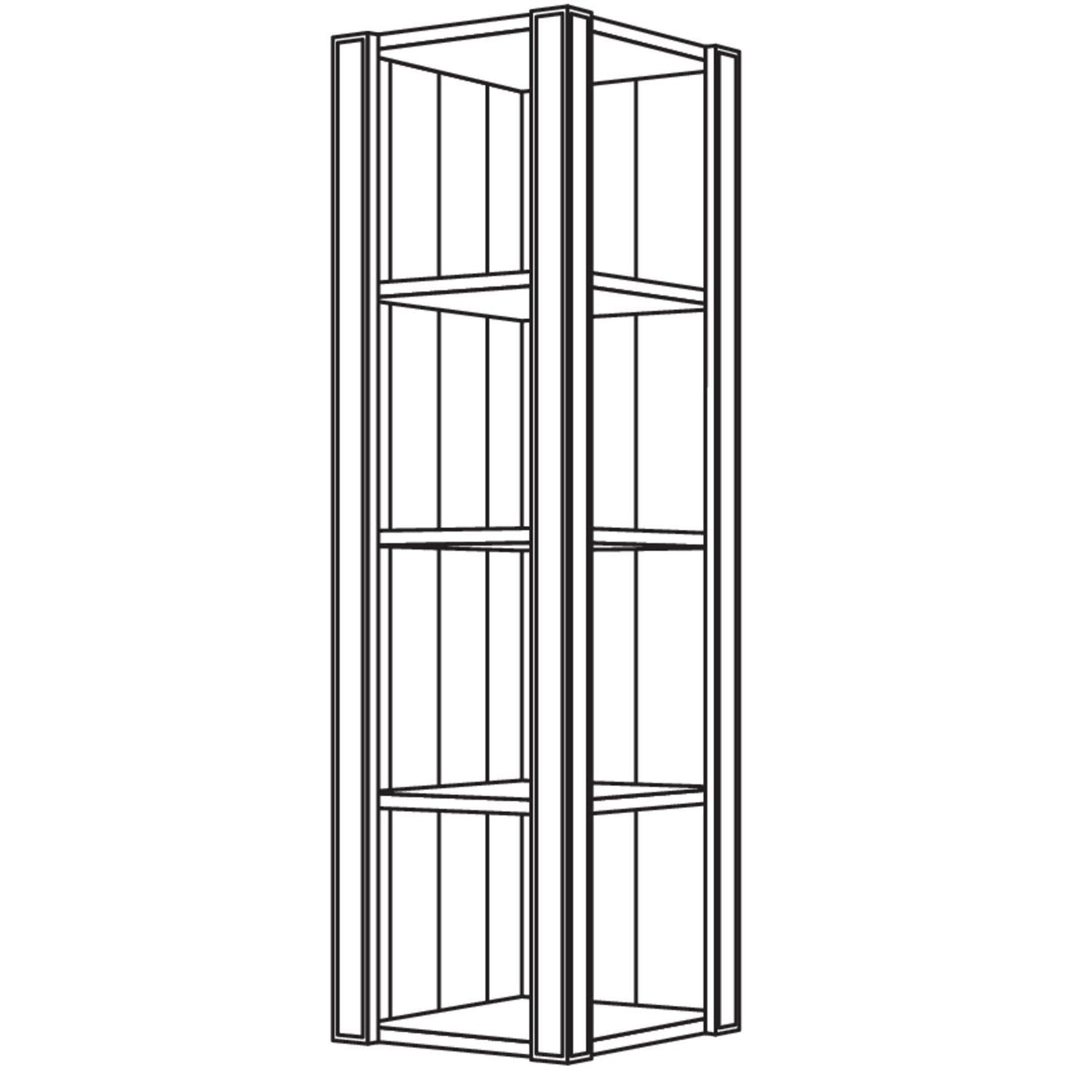 Nobilia Abschlussregal Landhaus ARA-PIH-2 42781