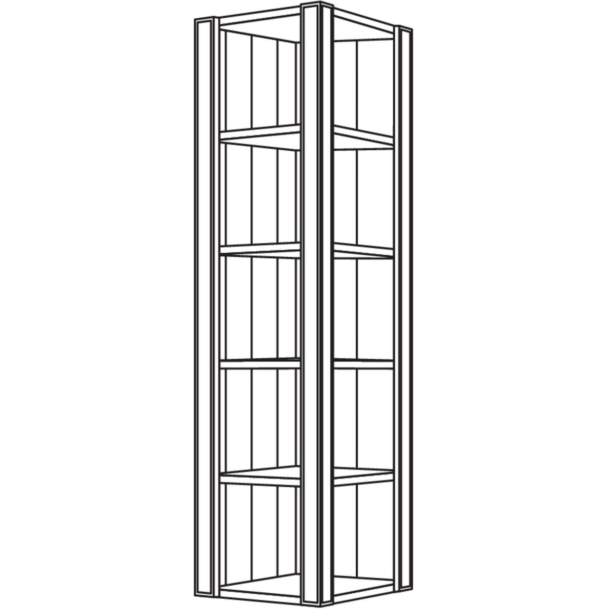 Nobilia Abschlussregal Landhaus ARA-PIH-3 51781
