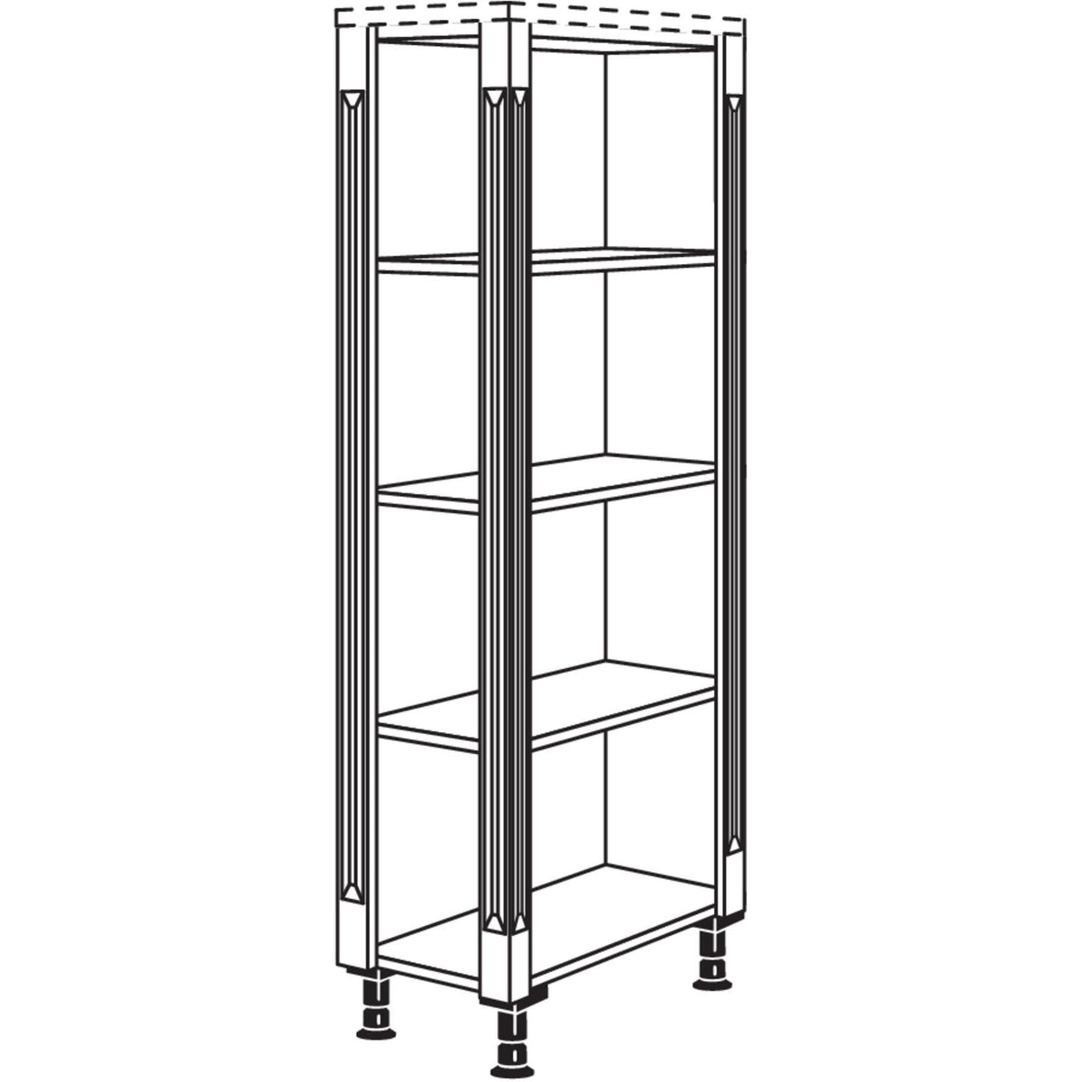Nobilia Abschlussregal Landhaus HRA-PI 51794