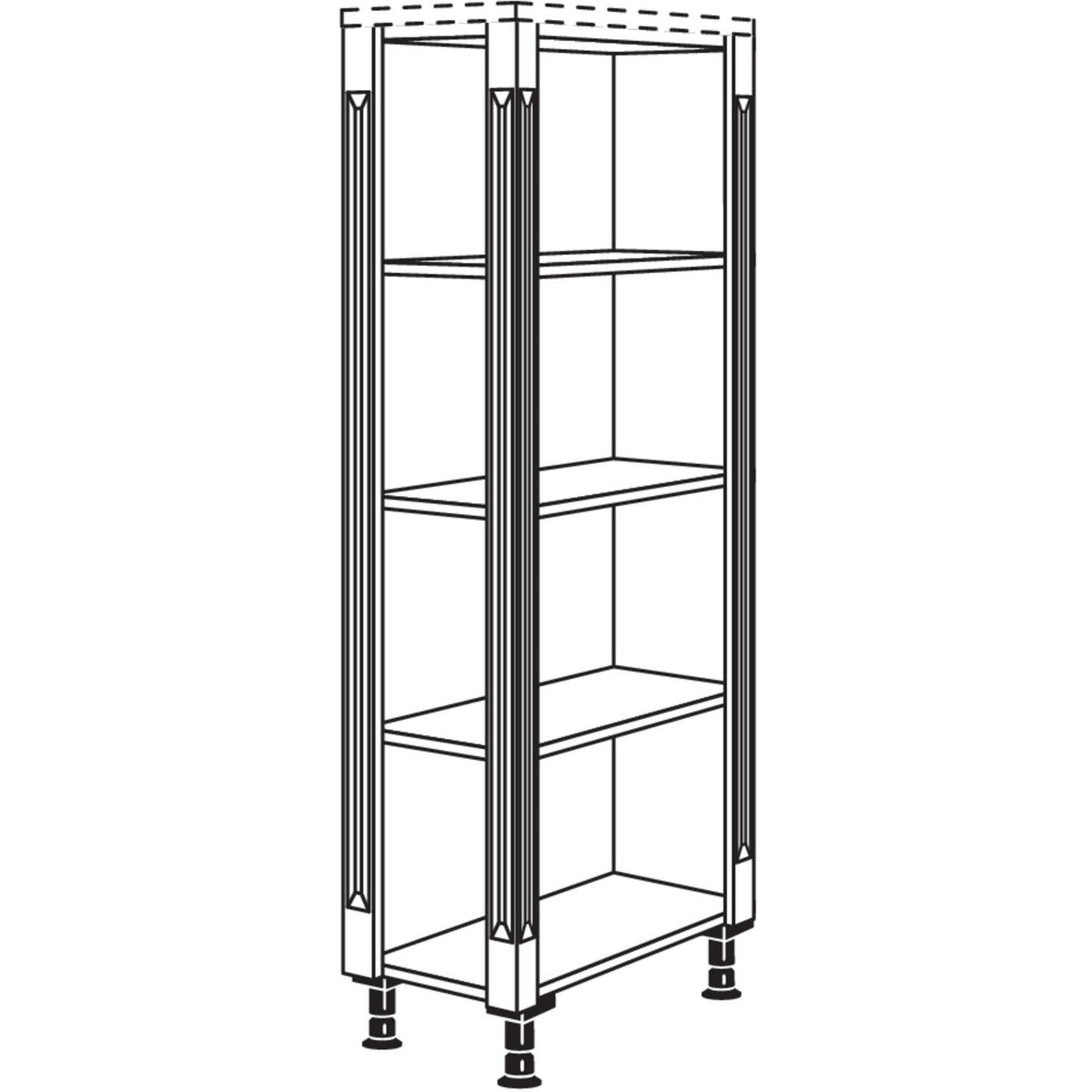 Nobilia Abschlussregal Landhaus HRA-PI 51794