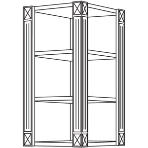 Nobilia Abschlussregal Landhaus WRA-PI-1 30733