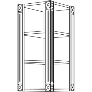 Nobilia Abschlussregal Landhaus WRA-PI-2 40733