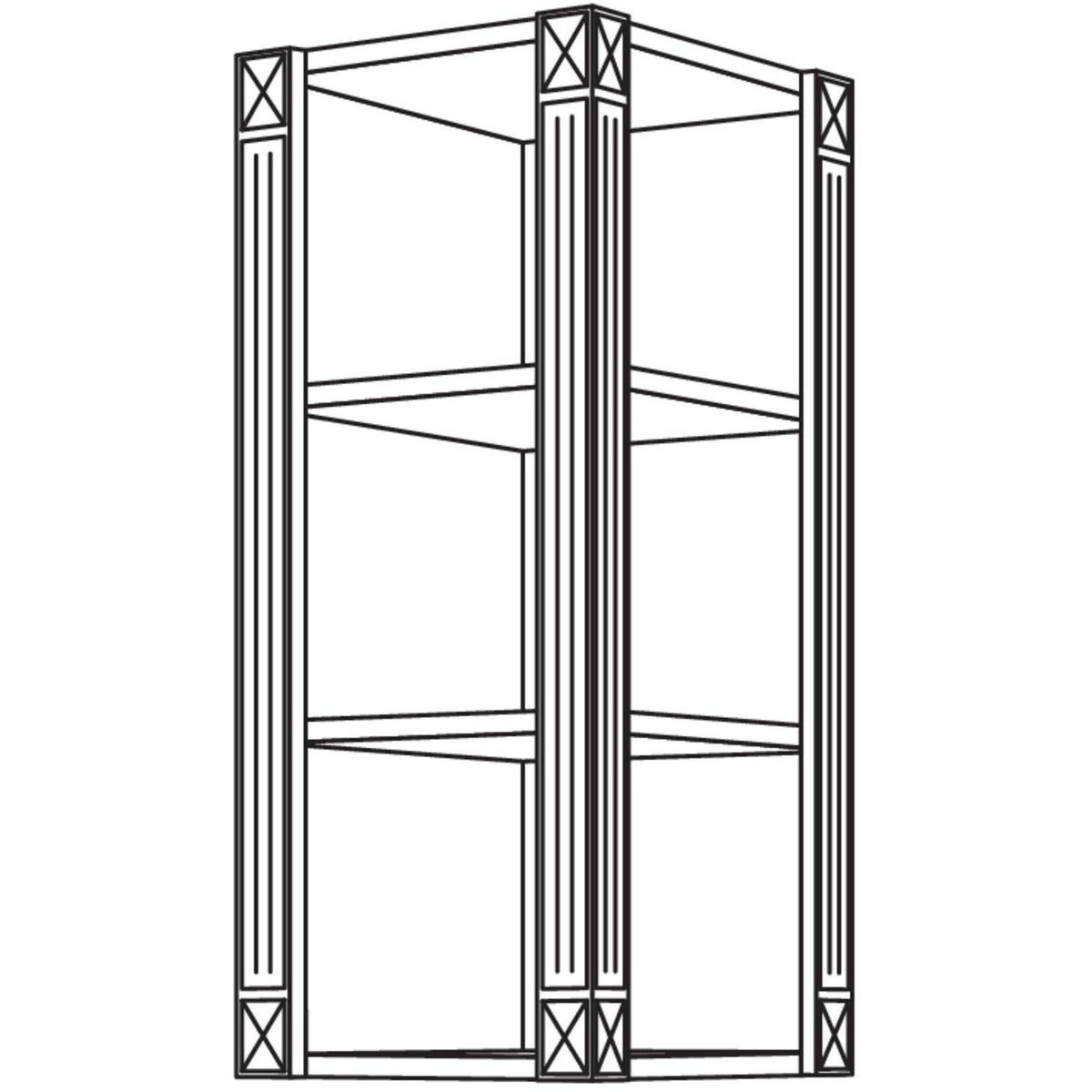 Nobilia Abschlussregal Landhaus WRA-PI-3 51733