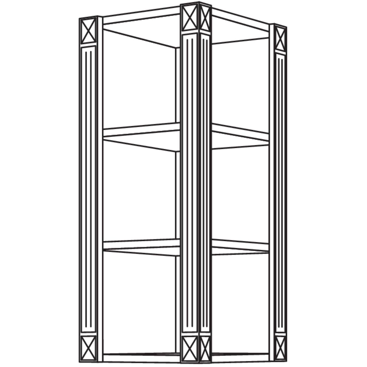 Nobilia Abschlussregal Landhaus WRA-PI-3 51733