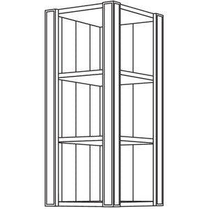 Nobilia Abschlussregal Landhaus WRA-PIH-3 51771