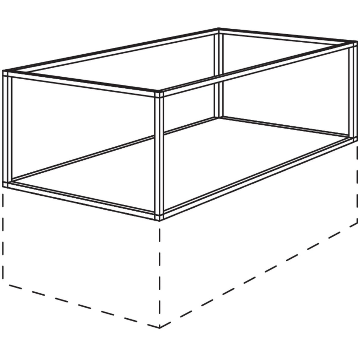 Nobilia Abschlussregal Smartcube fuer Raumplanungen URSCR30-62-43 43630