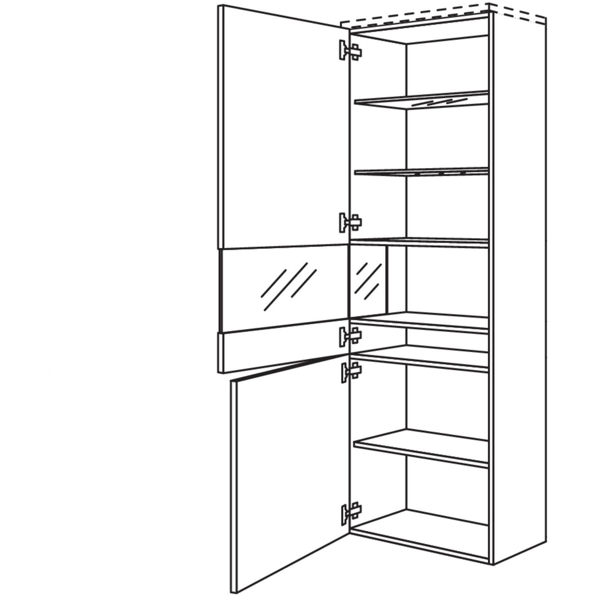 Nobilia Abschlussvitrine Boulevard VBA50-202 51972