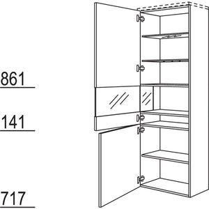 Nobilia Abschlussvitrine Boulevard VBA45-202 51971