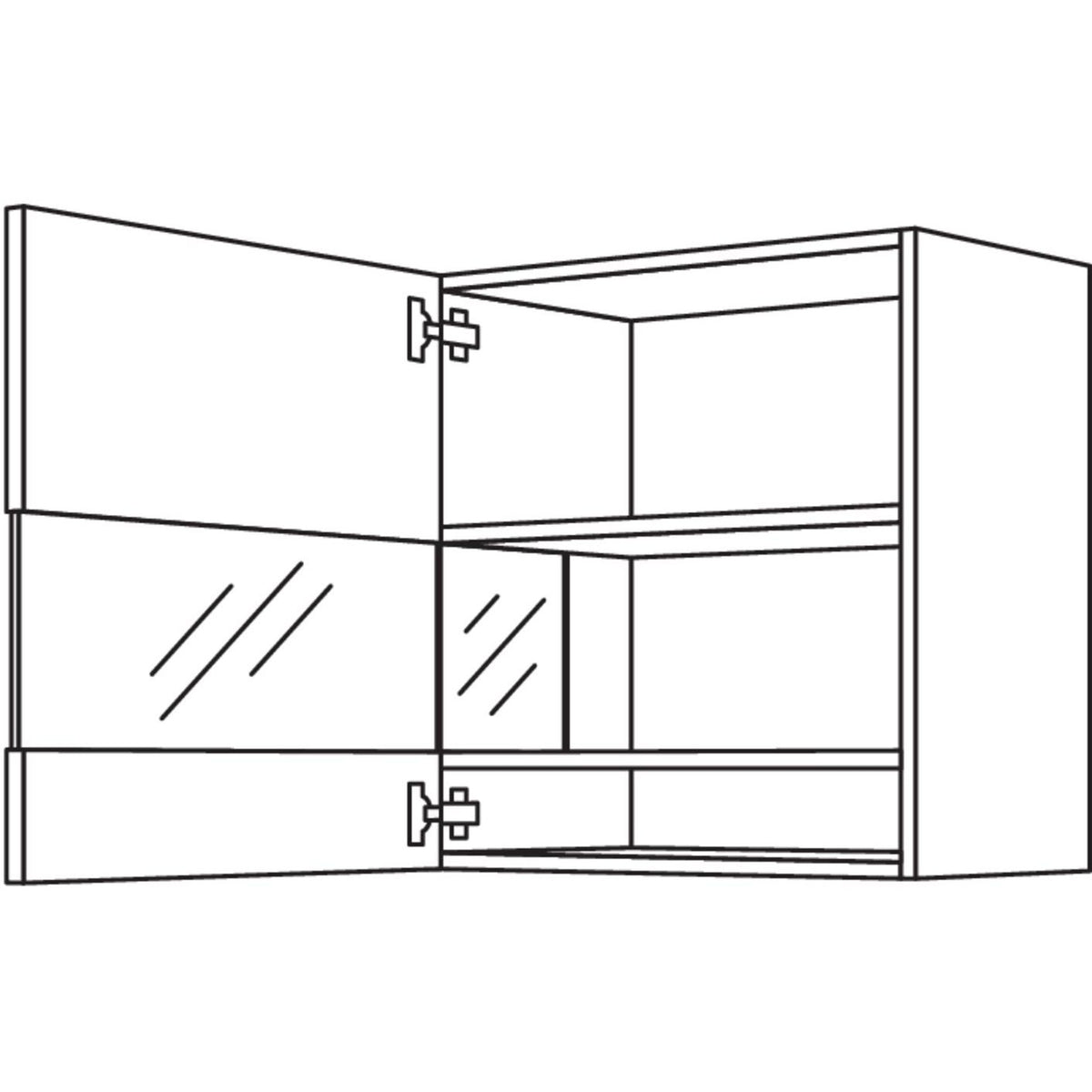 Nobilia Abschlussvitrine Boulevard WVBA50-1 20945