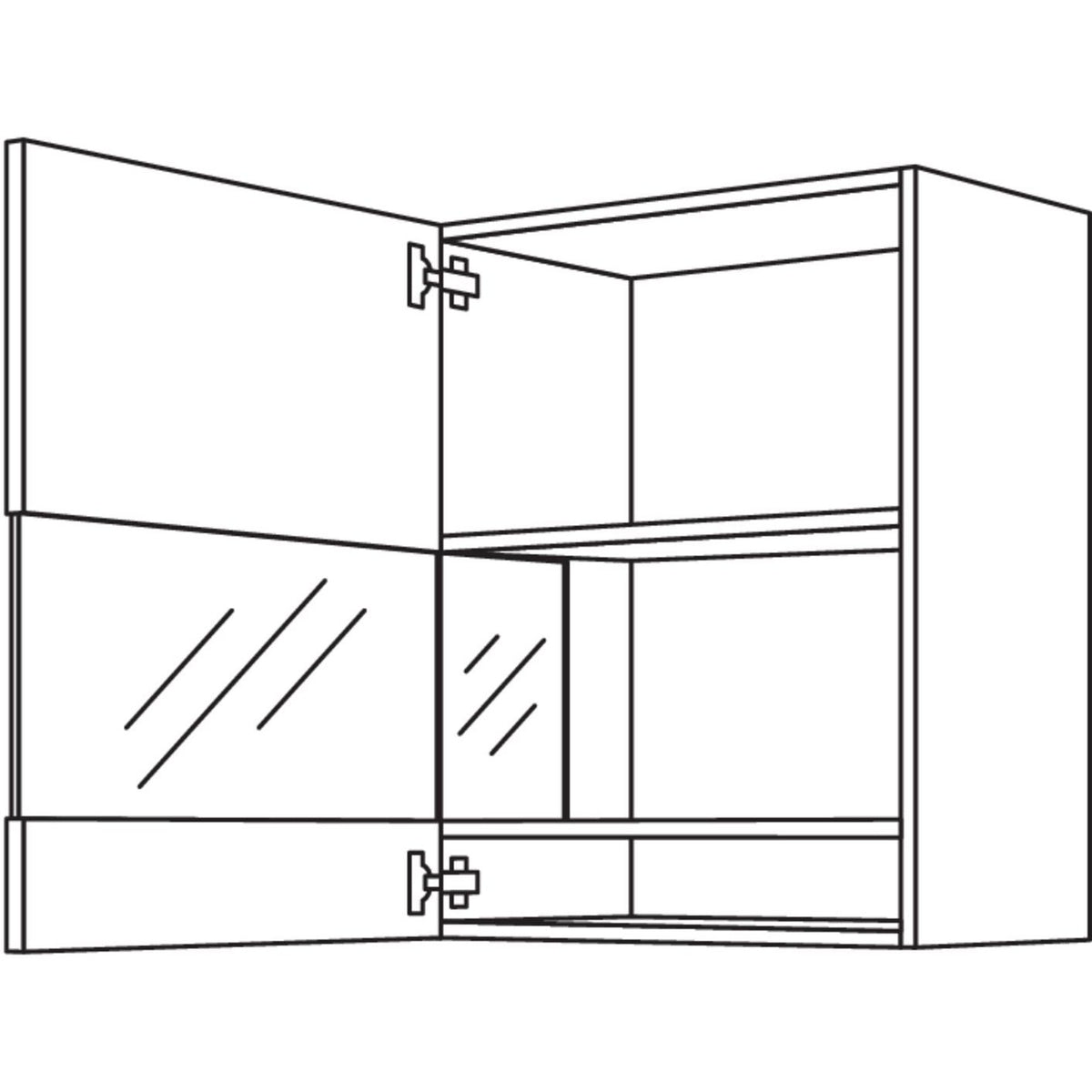 Nobilia Abschlussvitrine Boulevard WVBA60-3 40946