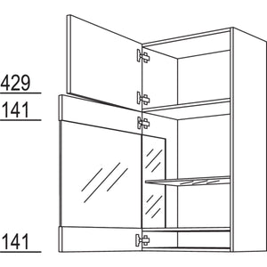 Nobilia Abschlussvitrine WVAG45-130 51961