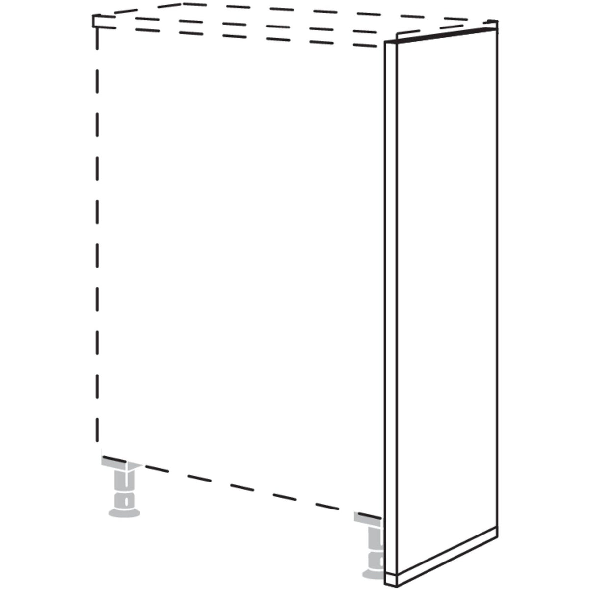 Nobilia Abschlusswange SW10 10810