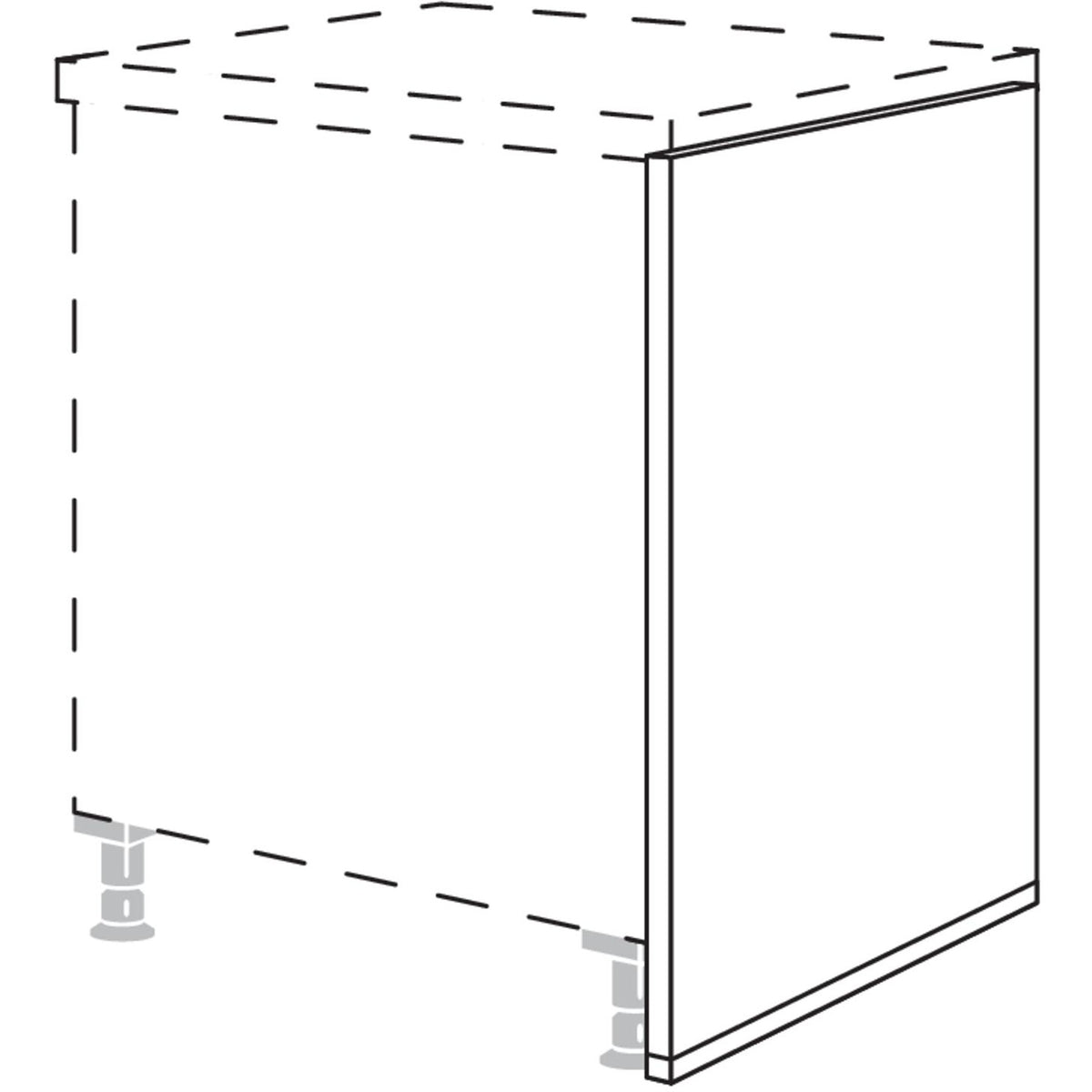 nobilia Abschlusswange UWA16 16902