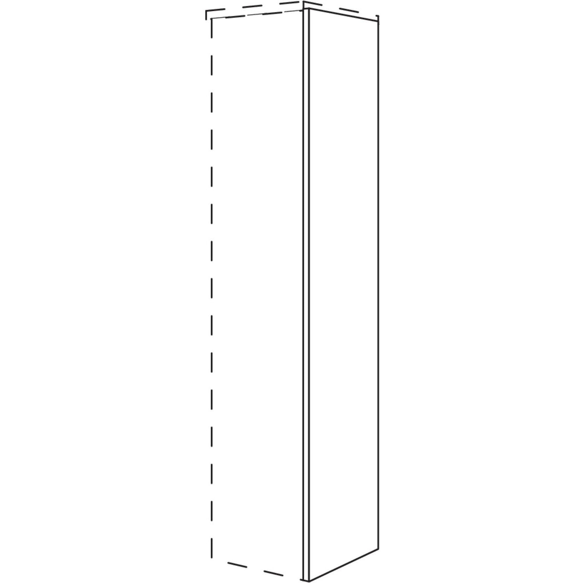 Nobilia Abschlusswange für Badezimmer- Midischrank in Korpushöhe NBMW16-125 16798