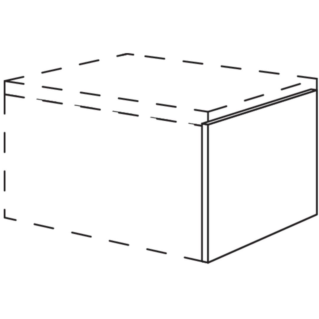 nobilia end panel for base cabinet at corpus height BUW10-36