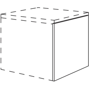 Nobilia Abschlusswange fuer Badezimmer- Unterschrank in Korpushoehe BUW10-58T 10626