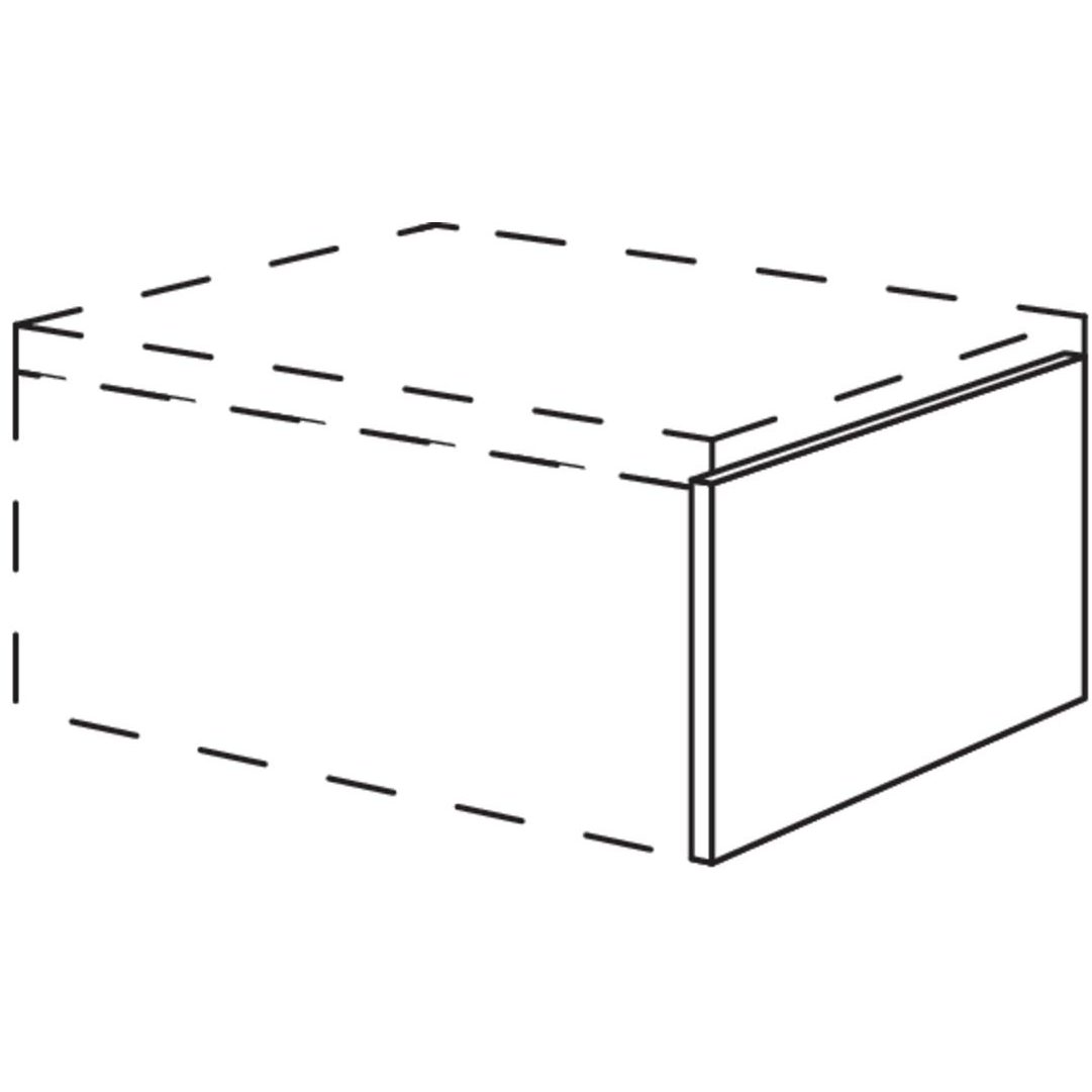 Nobilia Abschlusswange fuer Badezimmer-Unterschrank in Korpushoehe BUW10-29 10785